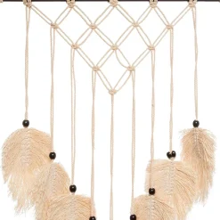 Macramé SAFARI bege 68x45cm