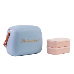 Mala térmica Polarbox azul 6l com 2 caixas