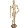 Manequim decorativo de madeira 33cm