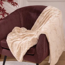 Manta AUTOMNE bege 120x160cm