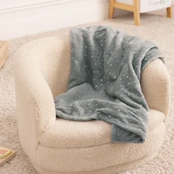 Manta azul BERLINGOT 75x100cm