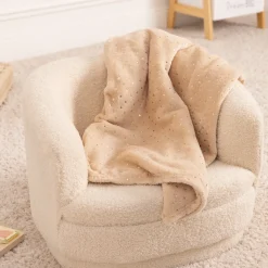 Manta bege BERLINGOT 75x100cm