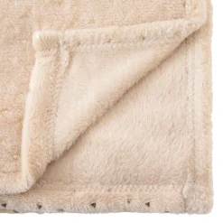 Manta bege BERLINGOT 75x100cm