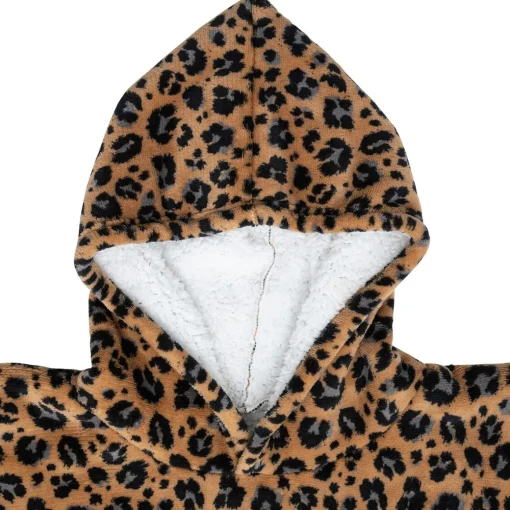 Manta camisola com capuz dots