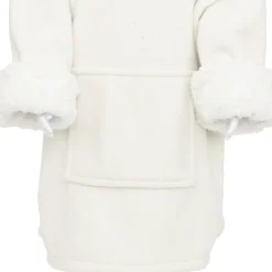 Manta camsiola branco com capuz ovelha