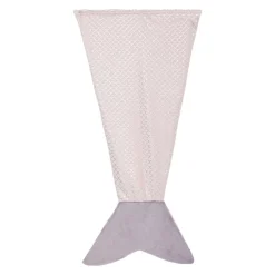 Manta cauda de SEREIA rosa