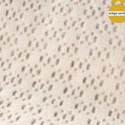 Manta com franjas bege 180x200cm