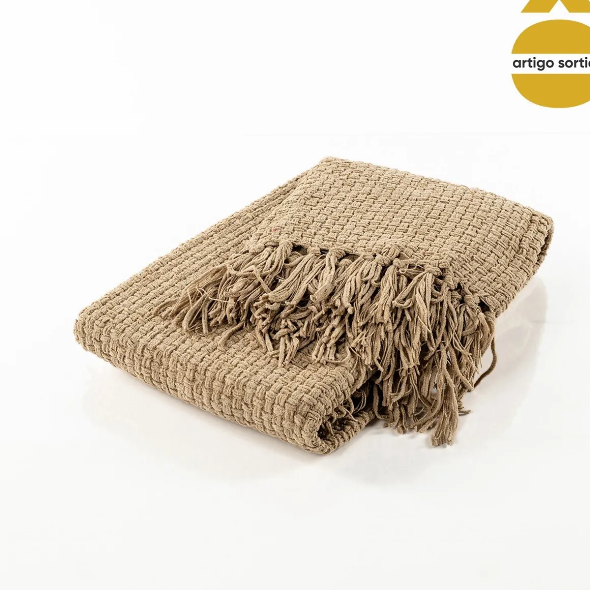 Manta com franjas 127x152cm