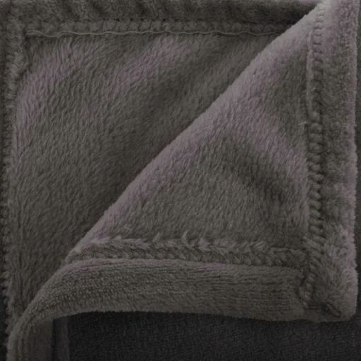 Manta CORALINA cinza escuro 180x230cm