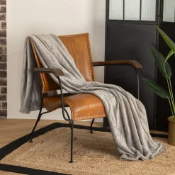 Manta CORALINA cinza 130x180cm
