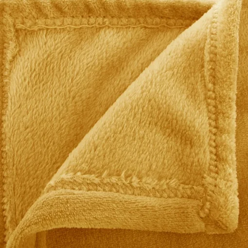Manta CORALINA ocre 130x180cm