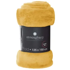 Manta CORALINA ocre 125x150cm