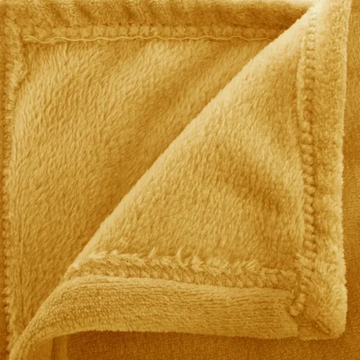 Manta CORALINA ocre 180x230cm