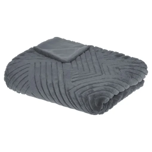Manta GEO cinza escuro 180x230cm