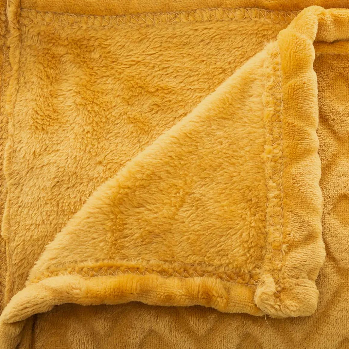 Manta losangos ocre 180x230cm