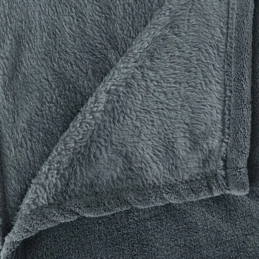 Manta microfibra azul petróleo 180x230cm