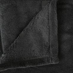 Manta microfibra cinza escuro 180x230cm