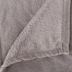 Manta microfibra cinza 180x230cm