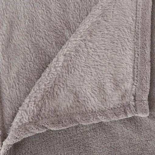 Manta microfibra cinza 180x230cm