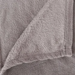 Manta microfibra cinza 125x150cm