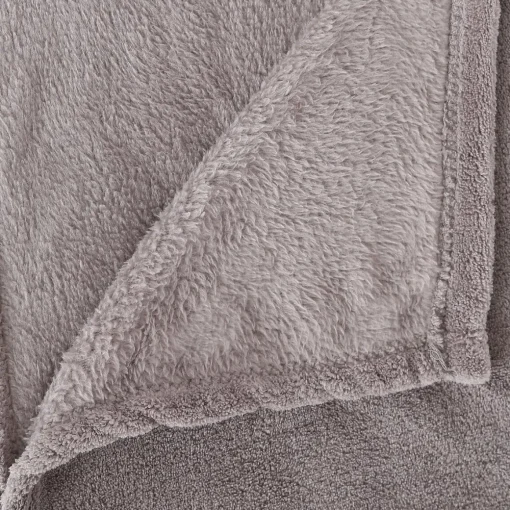 Manta microfibra cinza 125x150cm