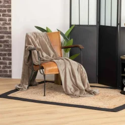Manta microfibra linho 180x230cm