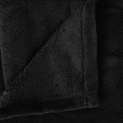 Manta microfibra preta 180x230cm