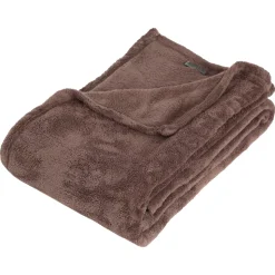 Manta microfibra taupe 125x150cm