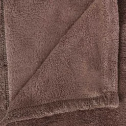 Manta microfibra taupe 125x150cm