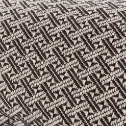 Manta PARAÍSO castanha com franjas 120x160cm