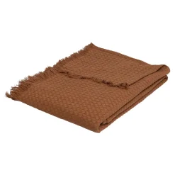 Manta THE FLORAL waffle terracota 130x180cm