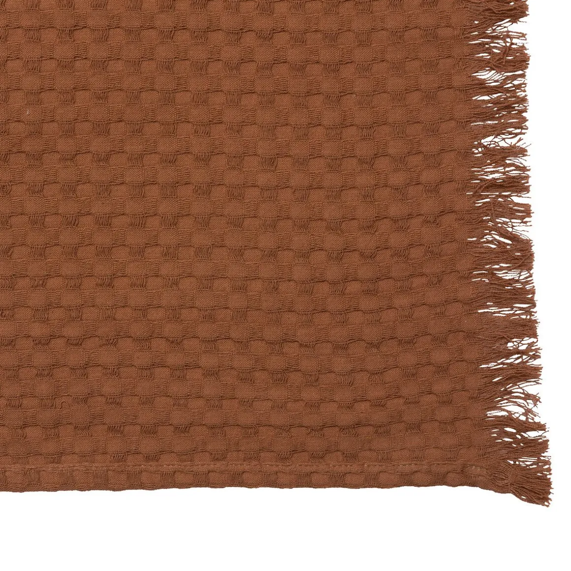 Manta THE FLORAL waffle terracota 130x180cm