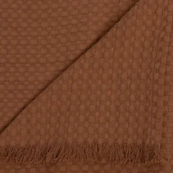 Manta THE FLORAL waffle terracota 130x180cm