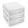 Módulo com 3 gavetas a4 branco
