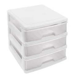 Módulo com 3 gavetas a4 branco