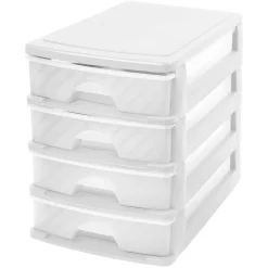 Módulo com 4 gavetas a4 branco