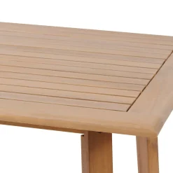 Mesa alta para 4 pessoas KIWI bege em madeira acácia