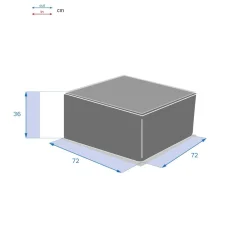 Mesa baixa MOORÉA TERRE d'ombre em rattan sintético