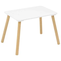 Mesa com 2 cadeiras em branco