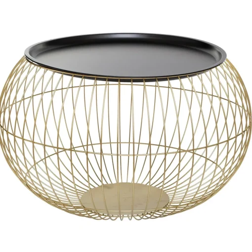Mesa de apoio ALAYA dourada 66,5cm