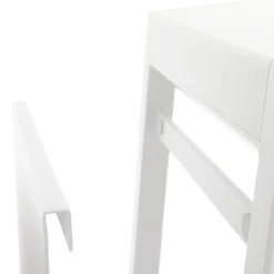 Mesa de apoio ALLURE branco em alumínio