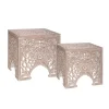 Mesa de apoio bege TERRE em mdf 45cm