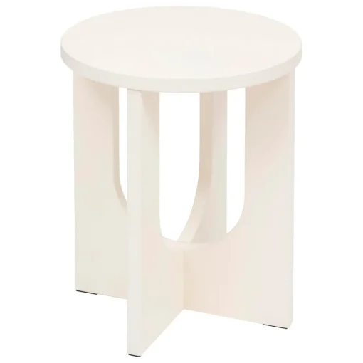Mesa de apoio BLOOM branca em mdf 40cm