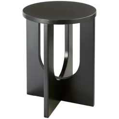 Mesa de apoio BLOOM preta em mdf