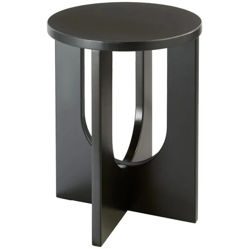 Mesa de apoio BLOOM preta em mdf
