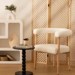 Mesa de apoio CHAMLO preta em mdf