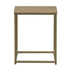 Mesa de apoio CHEVRON bege em mdf