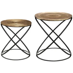 Mesa de apoio cobre étnica 45cm