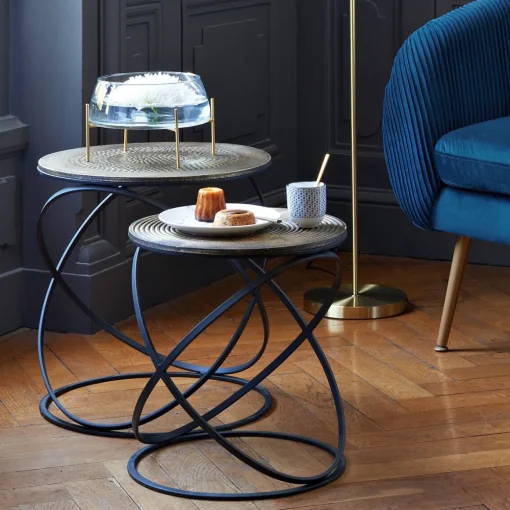 Mesa de apoio cobre étnica 45cm