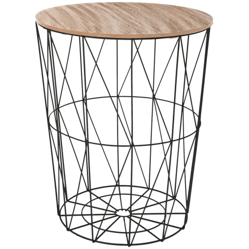 Mesa de apoio com arrumação KUMI bege